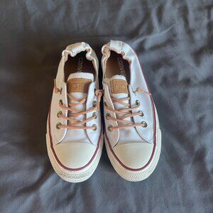 Good Condition Converse All Star White Slip ons Size 7